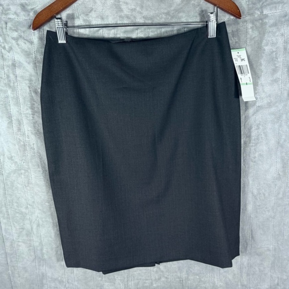 Anne Klein Charcoal Gray Suit Pencil Skirt Size 8 NWT skirt business classic